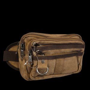 Vagrant Traveler 9 in Large Spacious Stylish Canvas Fanny Pack  Canvas Waist